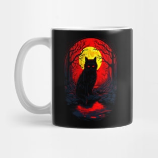 Black cat Mug